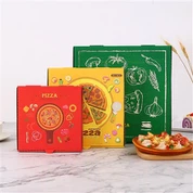 Elvihető papír pizza csomagoló doboz